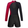 Loyan Kids Girls Rhinestone Ballet Dance Outfits Set 2 Piece Long Sleeve Gymnastic Leotard Biketards and Short Dancewear Burgundy 14 Years view 4