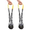 Riakrum 2 Pieces Shot Put Carrier Track and Field Equipment Net Shotput Bags for 8 lb Shot Put Ball Training Carry (Yellow and Black) view 1