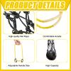 Riakrum 2 Pieces Shot Put Carrier Track and Field Equipment Net Shotput Bags for 8 lb Shot Put Ball Training Carry (Yellow and Black) view 3