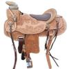 Western Wade Leather Horse Saddle, Wooden Tree(Tan) view 1