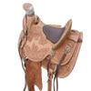 Western Wade Leather Horse Saddle, Wooden Tree(Tan) view 2