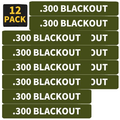 12 Pack Miaozhun .300 Blackout Magazine Marking Bands 300 BLK Magazine Caliber Identification