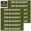 12 Pack Miaozhun .300 Blackout Magazine Marking Bands 300 BLK Magazine Caliber Identification view 1