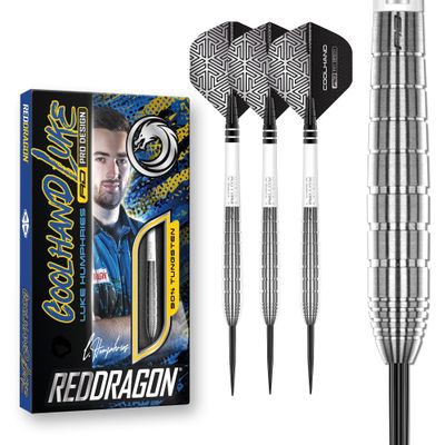RED DRAGON Luke Humphries TX1 22 Gram Premium Tungsten Darts Set with Flights and Stems