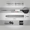 RED DRAGON Luke Humphries TX1 22 Gram Premium Tungsten Darts Set with Flights and Stems view 4