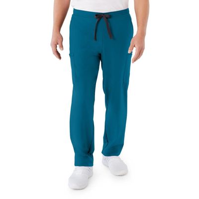 ave. Unisex Clinton Straight Leg Six Pocket Cargo Scrub Pant in Black, XX-Large Tall