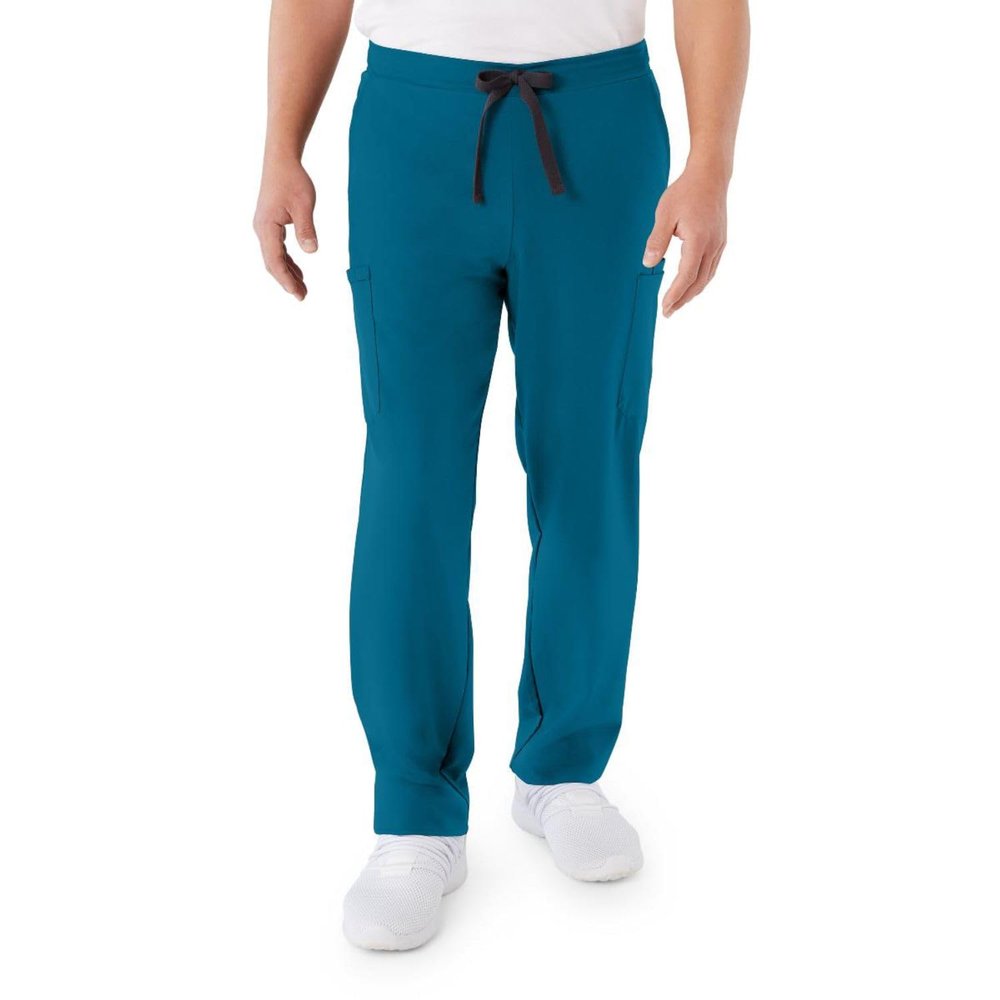 ave. Unisex Clinton Straight Leg Six Pocket Cargo Scrub Pant in Black, XX-Large Tall