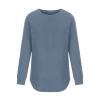PBNBP Womens Crewneck Solid Color Sweatshirts Pullover Daily Wear Fall Winter Long Sleeve Tops Curved-Hem Loose Fit Dressy Shirts Camisas view 4