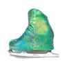 Kami-So Metallic Figure Skating Boot Covers | Hockey Skates Protection Against Scratches, Scuffs, and Dirt | Durable Ice Skate Shoe Cover | Ice Skating Accessories | Malachite Python - Adult Size view 1