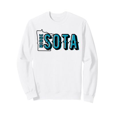 Minnesota Map MN Outline Minne Sota Sweatshirt
