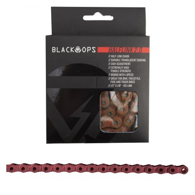 Black OPS Chain BK-OPS 1/2x1/8 Half Link 2.0 1s Translucent-RD 102L