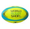 World Rugby Shop X Gilbert G-TR4000 Rugby Ball Size 5 - Durable Rugby Equipment - Triangular Surface Grip - 3 Ply Construction - Fluro view 2