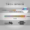 RED DRAGON Javelin Spectron 24 Gram Premium Tungsten Steeltip Darts Set with Flights and Stems view 4