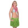 Beistle 3 Piece Adult Size Mini Hula Girl Skirts, Hawaiian Costume Accessories, Luau Party Supplies Green view 2