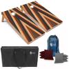 Tailgating Pros Cornhole Boards 4x2 Official Regulation Size  Wooden Design Cornhole Game Set with 8 Bean Bags, Carrying Case & Tote  Outdoor Tailgate Yard Game view 1