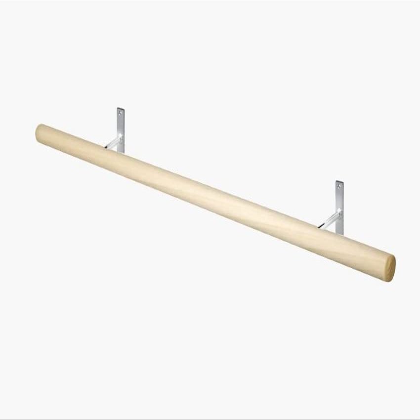 Alvas Ballet Barre Kit Fixed Chrome Brackets 4' Poplar