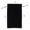 EFENDIZ Velvet Drawstring Pouch, 5.5x9 Inches, Black Cloth, Small Gift Bag, Jewelry Pouch 1pcs view 3
