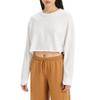 Levi's Women's Graphic Cindy Long Sleeve Crop, (New) Sport Logo 2.0 Hits Bright White, Large view 1