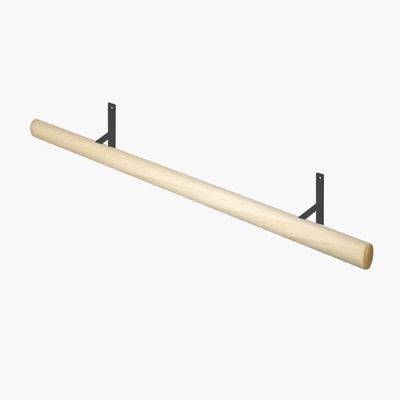 Alvas Ballet Barre Kit  Fixed Black  7'10" Poplar