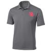 Sport Your Gear Houston Cougars Prime Athletic Logo Micropique Sports-Wick Golf Polo (Gray - Medium) view 1