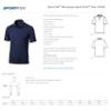 Sport Your Gear Houston Cougars Prime Athletic Logo Micropique Sports-Wick Golf Polo (Gray - Medium) view 2