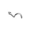 Satix Nose Ring Screw Nose Stud Spike Nose Rings Stud 20g Titanium Implant Grade Nose Screw Ring Nostril Piercing Jewelry Silver view 1