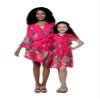 Matchable Mother Daughter Hawaiian Luau Shirts, Pretty Tropical Hot Pink, Scrunchies, One Size view 1