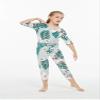 Matchable Family Hawaiian Jumpsuit Romper, Mint Forest, Girl, Size 6 view 4