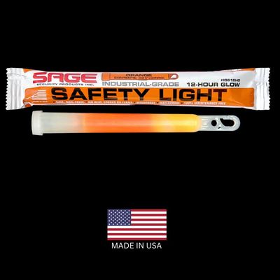 Sage Security Products, INC. Orange Emergency Safety Glow Sticks -100 Pack