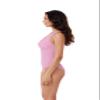 BCA by Rebecca Virtue Madilynn Texture - Women's One Piece Swimsuit with Scoop Neckline, Textured Design and Multi-Way Back Tie, Bathing Suits for Women, Petal, Small view 3