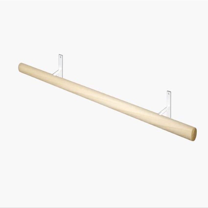 Alvas Ballet Barre Kit Fixed White 4' Poplar