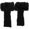 Healifty 1pair Skin-friendly Half-finger Arm Warmers Lightweight Knitted Gloves for Cycling Hiking and Skiing Breathable Moisture-absorbing Design of Comfortable Arm Covers view 1