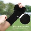 Healifty 1pair Skin-friendly Half-finger Arm Warmers Lightweight Knitted Gloves for Cycling Hiking and Skiing Breathable Moisture-absorbing Design of Comfortable Arm Covers view 3