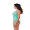 BCA by Rebecca Virtue Madilynn Texture - Women's One Piece Swimsuit with Scoop Neckline, Textured Design and Multi-Way Back Tie, Bathing Suits for Women, Aqua, Medium view 2