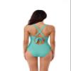 BCA by Rebecca Virtue Madilynn Texture - Women's One Piece Swimsuit with Scoop Neckline, Textured Design and Multi-Way Back Tie, Bathing Suits for Women, Aqua, Medium view 4