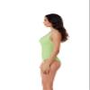BCA by Rebecca Virtue Madilynn Texture - Women's One Piece Swimsuit with Scoop Neckline, Textured Design and Multi-Way Back Tie, Bathing Suits for Women, Mint, Medium view 3
