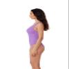 BCA by Rebecca Virtue Madilynn Texture - Women's One Piece Swimsuit with Scoop Neckline, Textured Design and Multi-Way Back Tie, Bathing Suits for Women, Plumberry, X-Small view 3