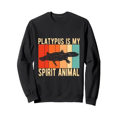 Funny Retro "Platypus Is My Spirit Animal" Platypus Sweatshirt