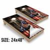 Firefighter Cross Barn Wood Cornhole Board Wraps  Laminated Wood Board Skins for Cornhole Game, Durable Waterproof Design, Easy to Apply, Perfect for Firefighter Fans, Free Laminate Included view 2