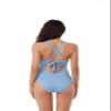 BCA by Rebecca Virtue Madilynn Texture - Women's One Piece Swimsuit with Scoop Neckline, Textured Design and Multi-Way Back Tie, Bathing Suits for Women, Baby Blue, XX-Large view 2