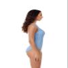 BCA by Rebecca Virtue Madilynn Texture - Women's One Piece Swimsuit with Scoop Neckline, Textured Design and Multi-Way Back Tie, Bathing Suits for Women, Baby Blue, XX-Large view 3