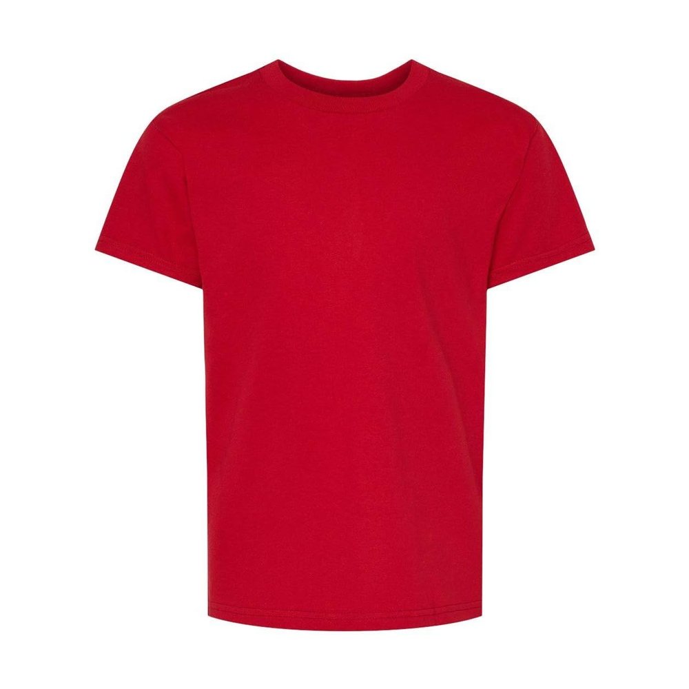 Hanes Boys Essential-T T-Shirt, L, Athletic Crimson