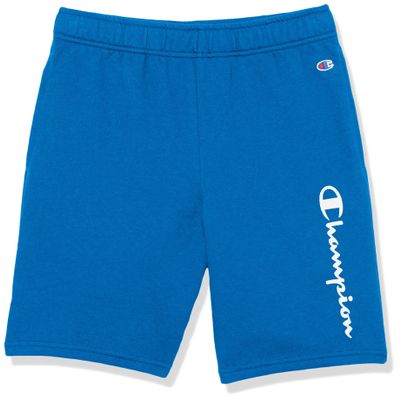 Champion Boys' Shorts, Athletic Shorts for Boys, Lightweight Shorts for Kids, French Terry, Script, 8"