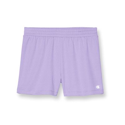 Champion Girls Shorts, Kids' for Gym Mesh 3", Salty Purple Reflective C Logo, 14 US