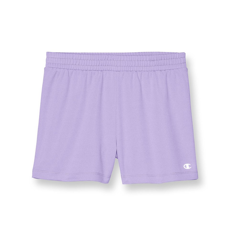 Champion Girls Shorts, Kids' for Gym Mesh 3", Salty Purple Reflective C Logo, 14 US