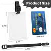 Framendino, 10 Pack Sublimation Blank Luggage Tags with Straps Heat Transfer Double Sided DIY Travel ID view 2