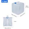 UMETASS 2 Pack 5.3 Gallon Collapsible Water Container with Spigot, Foldable Cube Water Jugs Portable Water Storage for Outdoors Camping Hiking Disaster Preparedness & Survival Gear view 2