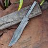 Unique Blades 13 Inches, Hand Forged Damascus Steel Blank Blade, Bowie Knife For Knife Making Supplies view 3