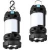 BOBKID 2 Pack Camping Lantern, Outdoor LED Camping Light, Rechargeable Flashlights with 1000LM, 6 Modes, IPX5 Waterproof Portable Emergency Camp Light for Hurricane Survival - Black view 1
