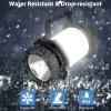 BOBKID 2 Pack Camping Lantern, Outdoor LED Camping Light, Rechargeable Flashlights with 1000LM, 6 Modes, IPX5 Waterproof Portable Emergency Camp Light for Hurricane Survival - Black view 3